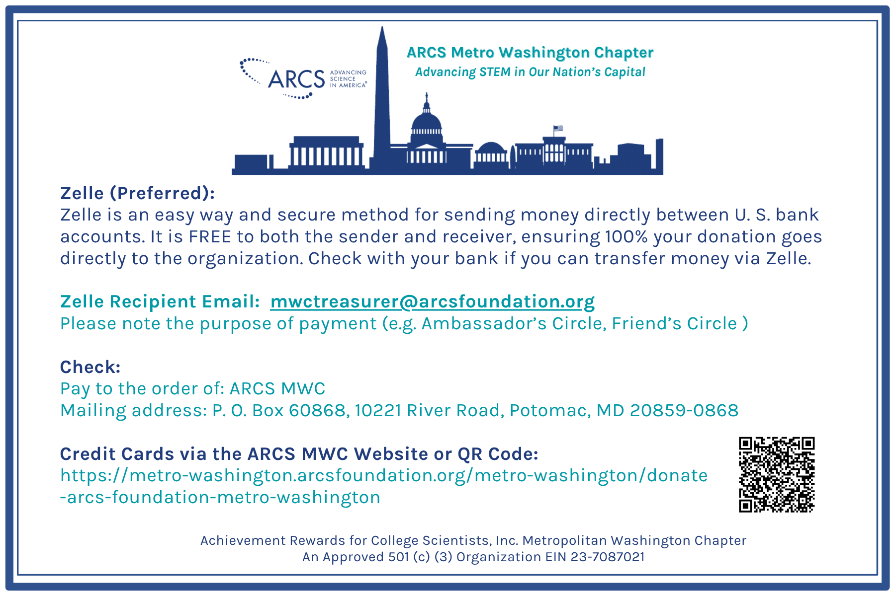 Donation Card front